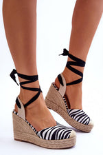  Sandale cu talpă tip pană model 179153 Step in style 