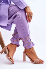  Sandale cu şiret model 179622 Step in style 