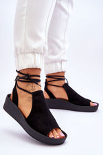  Sandale cu talpă tip pană model 181760 Step in style 